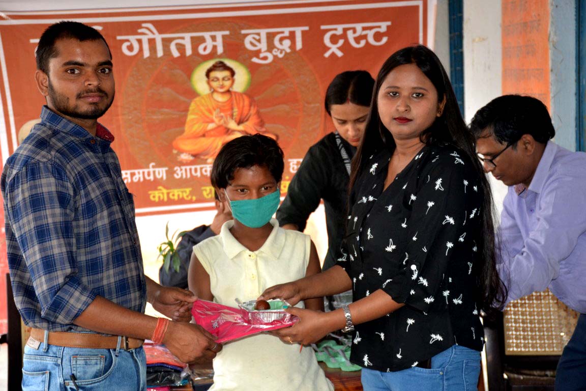 Diwali Gift Distribution by Lord Gautam Buddha Trust 